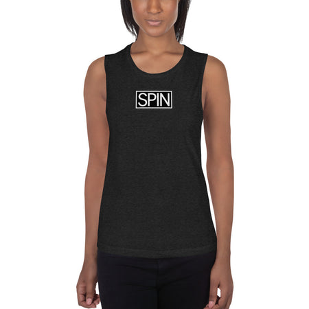 Ladies’ Muscle Tank, SPIN Logo