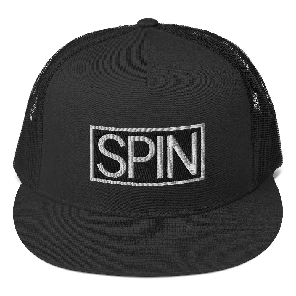 Snapback Trucker Hat, SPIN Embroidery Logo