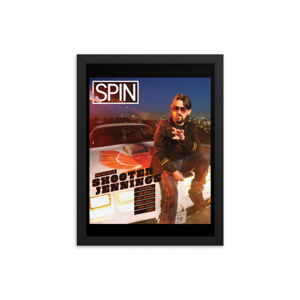 Framed Matte Paper Poster Giclée Print, Cover | Shooter Jennings x SPIN Cover Series
