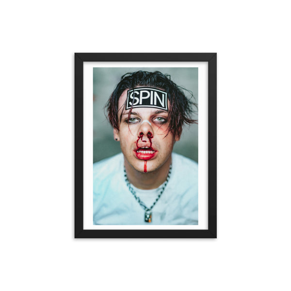 Framed Matte Paper Giclée Print Poster, "Sticker", Yungblud x SPIN Cover Series