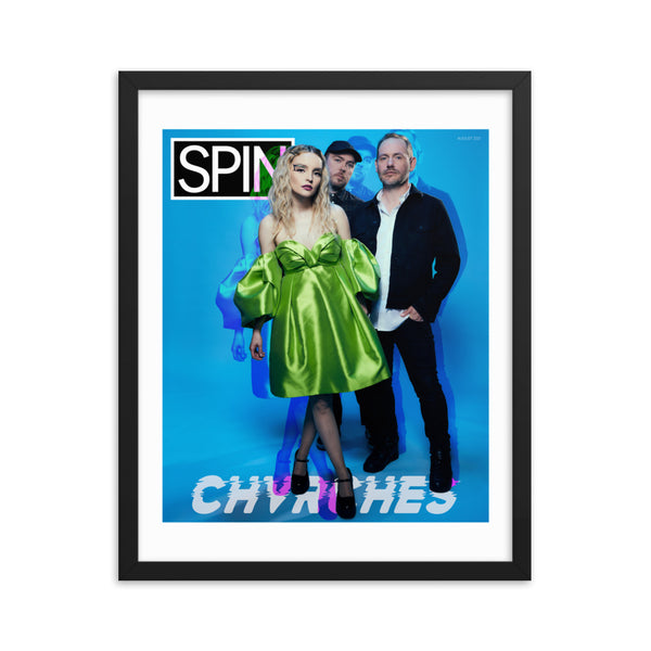 Framed Premium Luster Photo Paper Poster, CHVRCHES x SPIN Cover Series