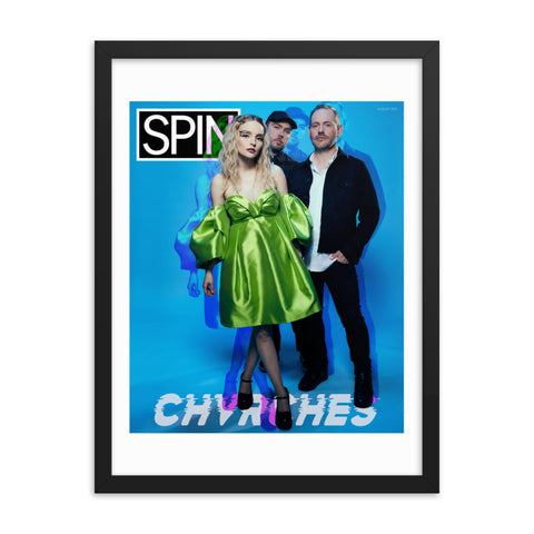 Framed Premium Luster Photo Paper Poster, CHVRCHES x SPIN Cover Series