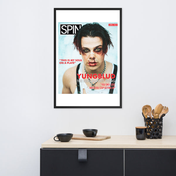 Framed Matte Paper Giclée Print Poster, Yungblud x SPIN Cover Series