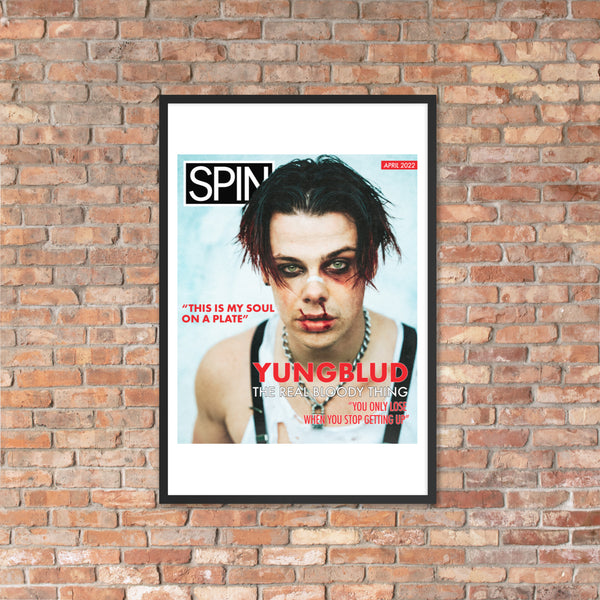 Framed Matte Paper Giclée Print Poster, Yungblud x SPIN Cover Series