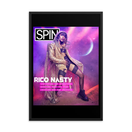 Framed Matte Paper Giclée Poster, Rico Nasty x SPIN Cover Series