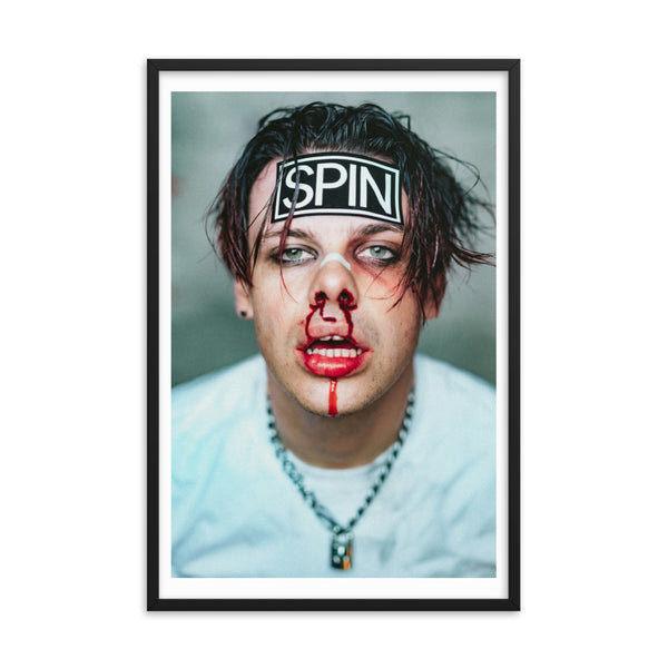 Framed Matte Paper Giclée Print Poster, "Sticker", Yungblud x SPIN Cover Series