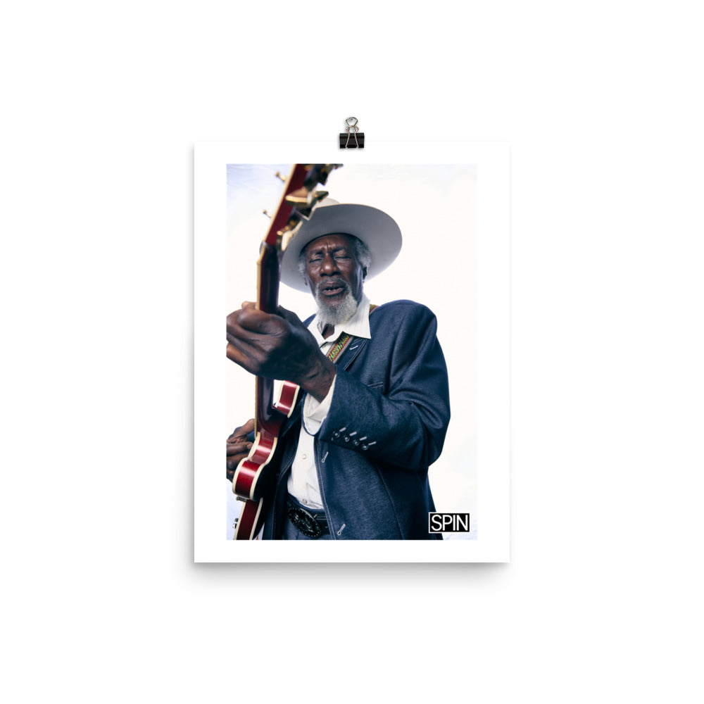 Matte Paper Poster Giclée Print Cover - Guitar Hero Vertical | Robert Finley x SPIN Cover Series