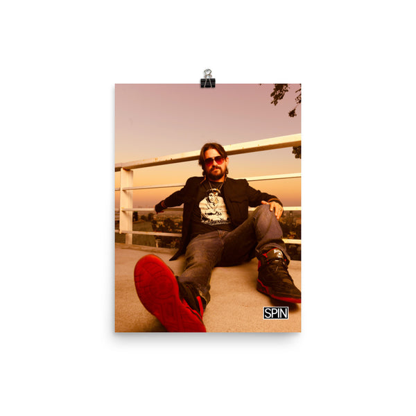 Matte Paper Giclée Print Poster, Shooter Jennings "Sneakers" x SPIN Cover Series