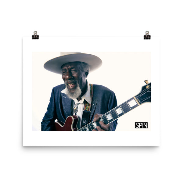 Matte Paper Poster Giclée Print Cover - Guitar Hero Horizonal | Robert Finley x SPIN Cover Series