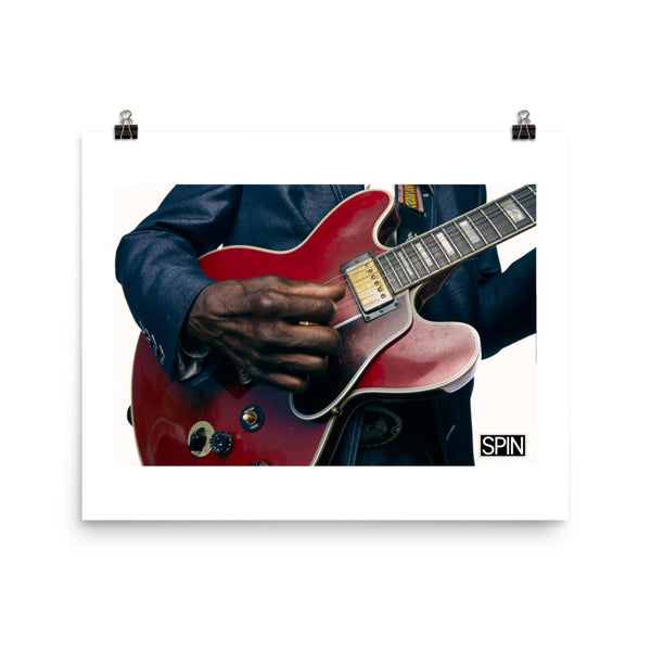PosterMatte Paper Poster Giclée Print Cover - Guitar Close-up | Robert Finley x SPIN Cover Series