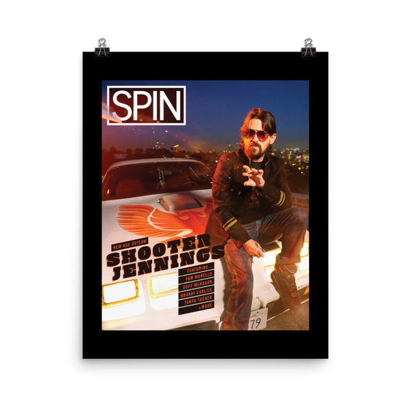 Matte Paper Poster Giclée Print, Cover | Shooter Jennings x SPIN Cover Series