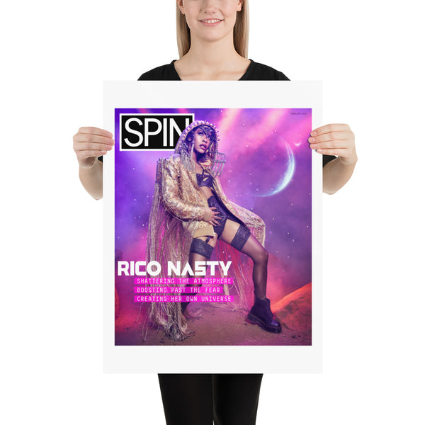 Matte Paper Giclée Poster, Rico Nasty x SPIN Cover Series