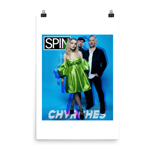 Matte Paper Poster Giclée Print, Cover | CHVRCHES x SPIN Cover Series