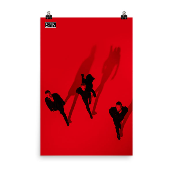 Matte Paper Giclée Print Poster, Red Shadows, RÜFÜS DU SOL x SPIN Cover Series