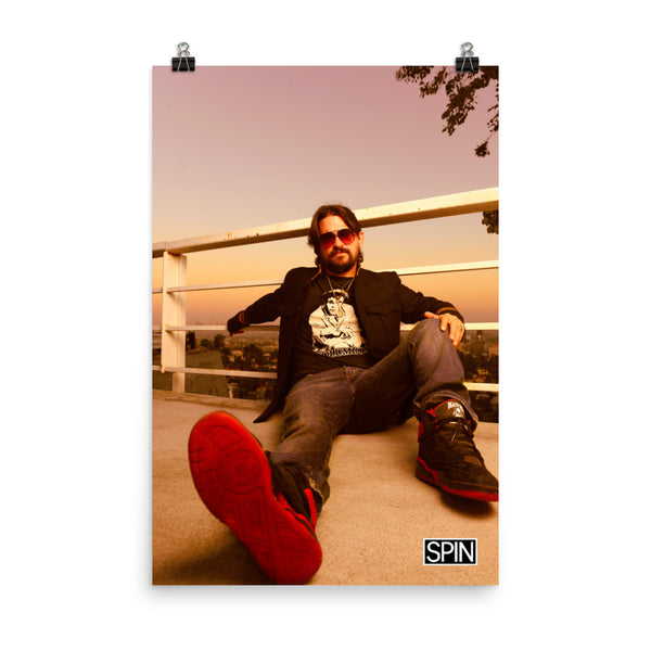 Matte Paper Giclée Print Poster, Shooter Jennings "Sneakers" x SPIN Cover Series