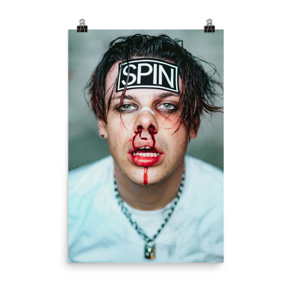 Matte Paper Giclée Print Poster, "Sticker", Yungblud x SPIN Cover Series