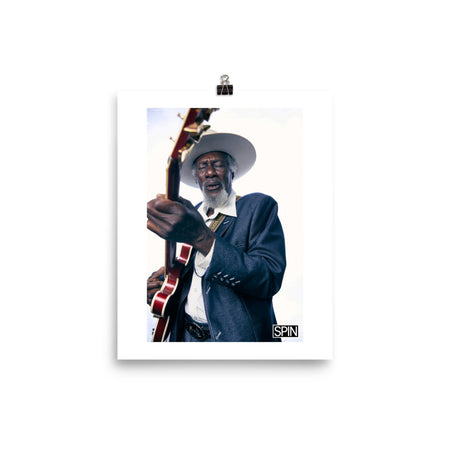 Matte Paper Poster Giclée Print Cover - Guitar Hero Vertical | Robert Finley x SPIN Cover Series