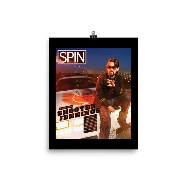 Matte Paper Poster Giclée Print, Cover | Shooter Jennings x SPIN Cover Series