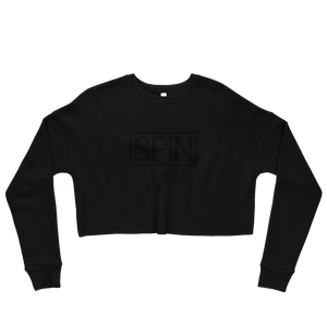 Crop Sweatshirt, Black Edition SPIN Logo