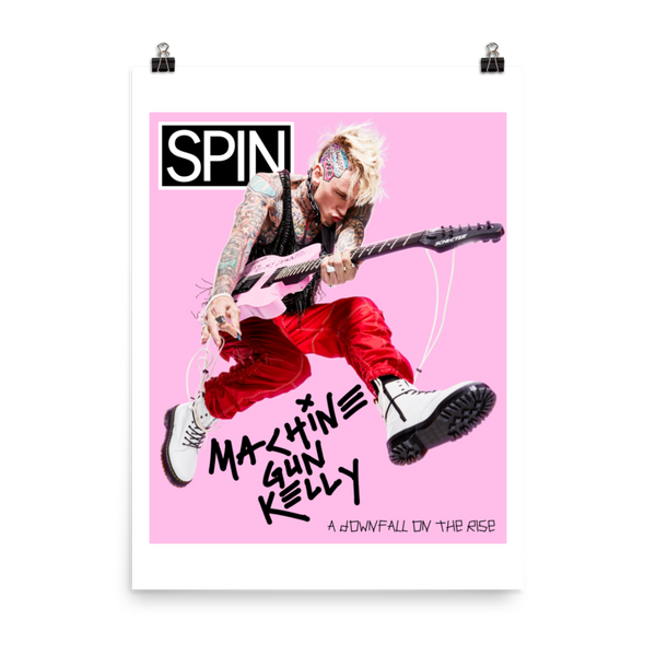 Premium Luster Photo Paper Poster, Machine Gun Kelly SPIN Cover Series