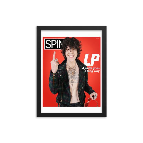 Framed Premium Luster Photo Paper Poster, LP x SPIN Cover Series
