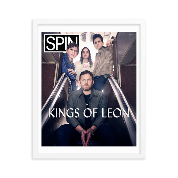 Framed Premium Luster Photo Paper Poster, Kings of Leon SPIN Cover Series