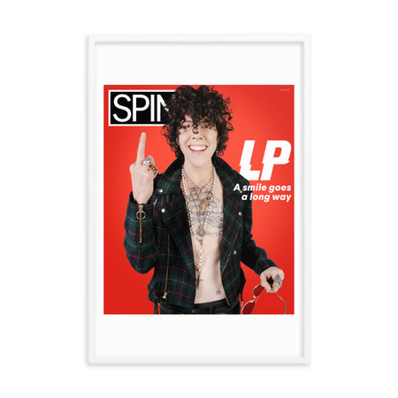 Framed Premium Luster Photo Paper Poster, LP x SPIN Cover Series
